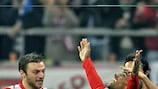 Leonardo's strike against Arsenal earned the Greek club second spot in Group H