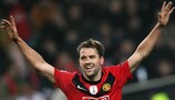 Michael Owen takes the acclaim having scored a hat-trick against Wolfsburg