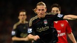 Andriy Voronin in one the final games of his ill-starred spell with Liverpool