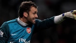 Manuel Almunia missed the first leg but is likely to captain Arsenal in the return