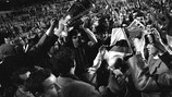 AC Milan celebrate winning the 1968/69 European Cup final