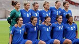 L'équipe d'Italie féminine