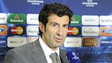 Luís Figo spoke to UEFA.com after the UEFA Champions League draw in Nyon