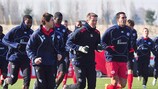 Die Spieler von LOSC Lille Métropole im Training