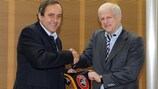Russian Football Union president visits UEFA