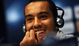 Theo Walcott was in relaxed mood at the pre-match media conference