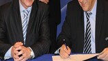 Der slowakische Fußballverband hat die Charta in Tel Aviv unterzeichnet