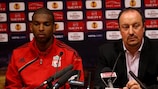 Rafael Benitez et Ryan Babel (Liverpool FC)