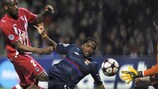 Jean II Makoun in the thick of the action against Bordeaux on Tuesday