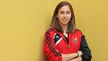 Centre-back María Galán is one of three captains in the Spain ranks