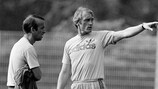 Trainer Paul Van Himst (rechts) und sein Assistent Martin Lippens führten Anderlecht 1983 zum UEFA-Pokal-Sieg