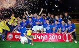 Pyunik celebrate their Armenian Cup triumph