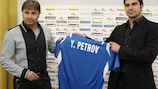 Yasen Petrov at his presentation as new Levski coach
