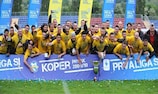 Koper celebrate winning the Slovenian title