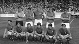 Roberto Rosato (arriba, el segundo desde la derecha) formó parte de la Italia que disputó el Mundial de 1970