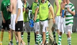 Shamrock Rovers celebrate setting up a third qualifying round tie against Juventus