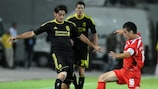 Alberto Aquilani (left) in action against Rabotnicki in the UEFA Europa League third qualifying round