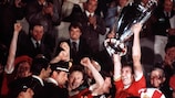 Primeira vitória do Liverpool na Taça dos Campeões em 1977