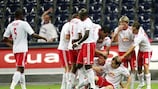 Salzburg celebrate against Omonia