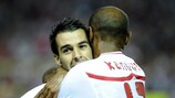 Negredo y Kanouté fueron importantes en la victoria del Sevilla frente al Barça el sábado