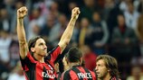 Zlatan Ibrahimović marcou sete golos pelo Milan esta época