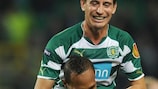 Liedson (bottom) scored twice for Sporting against Gent on 21 October