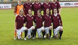 Sparta line up before their 2-0 first-leg loss in Sweden