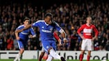 Didier Drogba scores Chelsea's second from the penalty spot