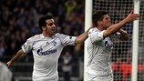 Schalke surge through with beaten Lyon