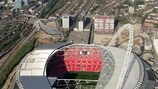 O Estádio de Wembley vai receber a final da edição de 2011 da UEFA Champions League