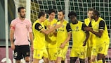 "Спарта" празднует гол в матче с "Палермо"