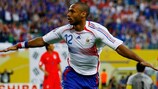 Thierry Henry, meilleur buteur de l'histoire de l'équipe de France avec 51 réalisations
