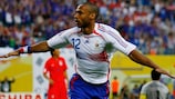 Thierry Henry é o melhor marcador de sempre da França, com 51 golos