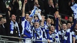 Birmingham celebrate their League Cup win