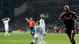 Nicolas Anelka (Chelsea FC) célèbre son premier but sur le terrain du FC København en 8es de finale