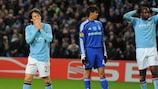 David Silva (à g.) et le Manchester City FC sont éliminés