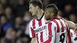 Jeremain Lens logró el 0-1 para el PSV Eindhoven