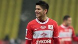 Left-back Marcos Rojo was deployed as a central defender at Spartak