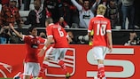 Franco Jara marcou o golo da vitória do Benfica