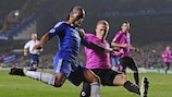 Didier Drogba has reached his fifth UEFA Champions League quarter-final with Chelsea