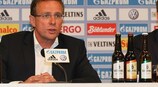 Ralf Rangnick und Horst Heldt bilden in Zukunft das starke Duo beim FC Schalke