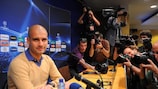 Josep Guardiola is put under the media spotlight on Tuesday