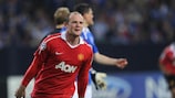 Wayne Rooney comemora o segundo golo do United na primeira mão