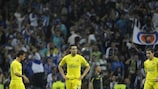 Villarreals Spieler nach einem weiteren Gegentor durch Falcao