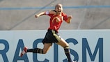 Spain striker Naiara Beristain celebrates after breaking the deadlock in Forli