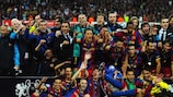 Alegría desbordada en el Barça