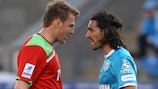 Ян Дюрица (слева) полагает, что победа над "Зенитом" поможет "Локо" в матче Лиги Европы против "Штурма"