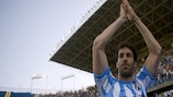 Ruud van Nistelrooy receives a warm welcome after joining Málaga last summer