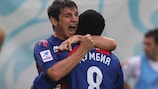 Alan Dzagoev e Seydou Doumbia festeggiano un gol