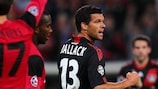 Michael Ballack enjoys scoring Leverkusen's clinching second goal on matchday two